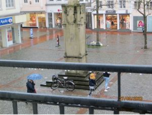 Moers im Regen Foto: ADFC Dinslaken-Voerde