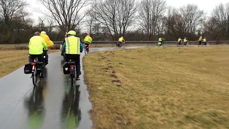 Bericht: Radtour – wieder einmal bei Regen